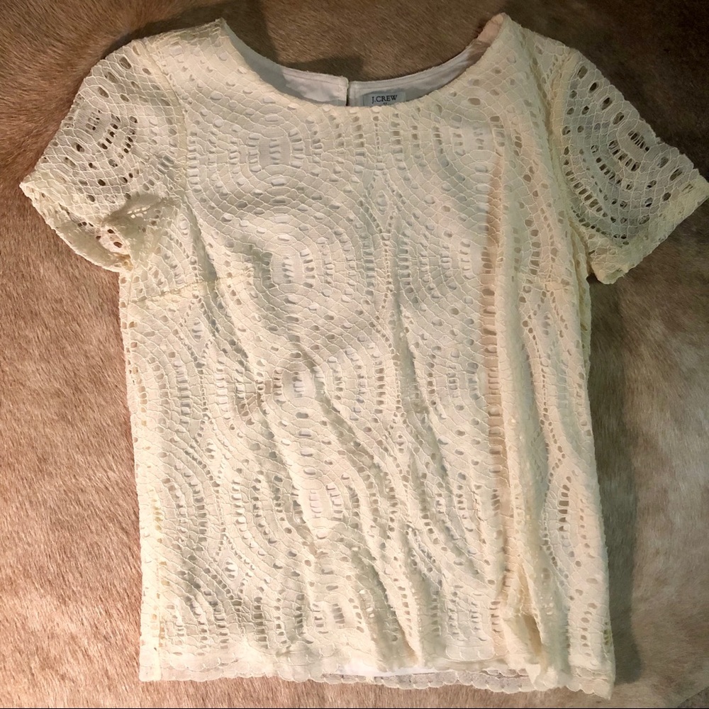 J. Crew Factory Lace T shirt